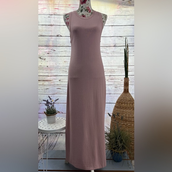 The Drop Women's Gabriela High-Neck Cut-In A-Line Side Slit Maxi Dress Size L - Picture 6 of 11